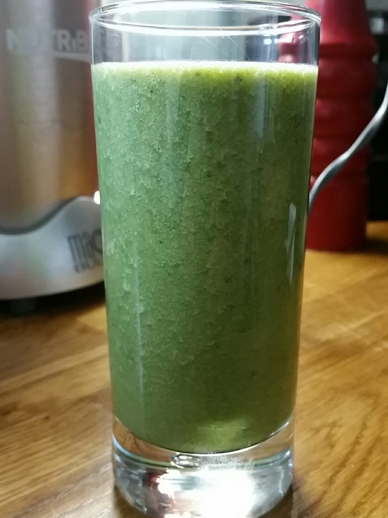 Freelance journalist Alice Whitehead makes healthy smoothies from her allotment vegetables